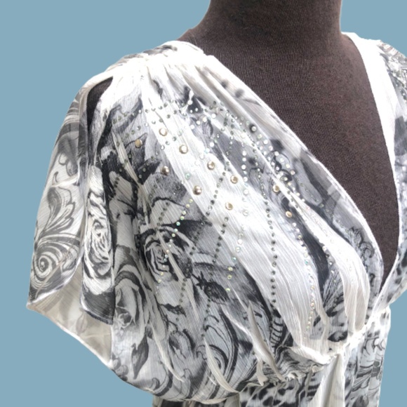 Love Culture, Sheer, beaded, Dress, blouse - Picture 3 of 7